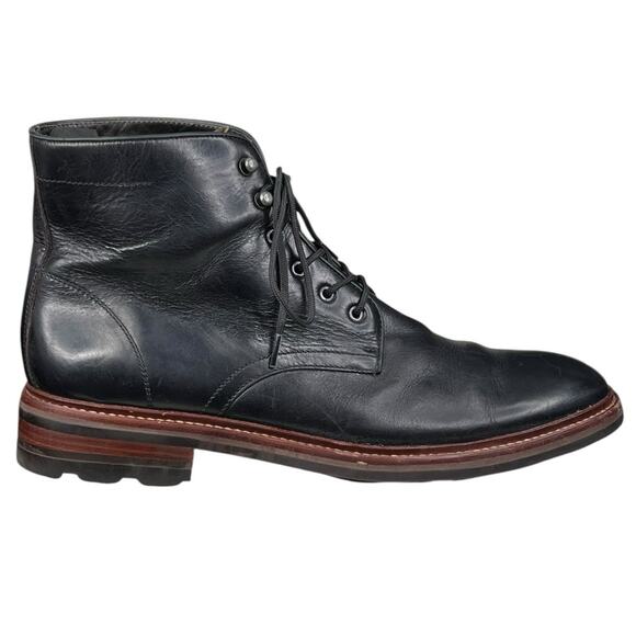 Johnston & Murphy Men’s Welch Black Leather Chukka Boot Size US 10 - Picture 1 of 11